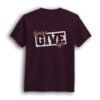 Never give up inspirational half sleeve t-shirt