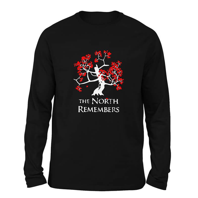 North remember full sleeve black t-shirt