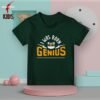 I was born genius kids bottle green t-shirt