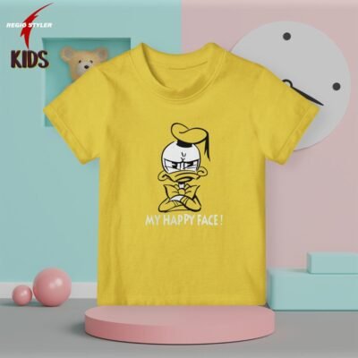 Red color round neck half sleeve t-shirt