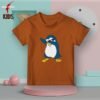 Penguin kids orange t-shirt