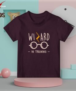 wizard kids violet t-shirt harry potter theme t-shirt