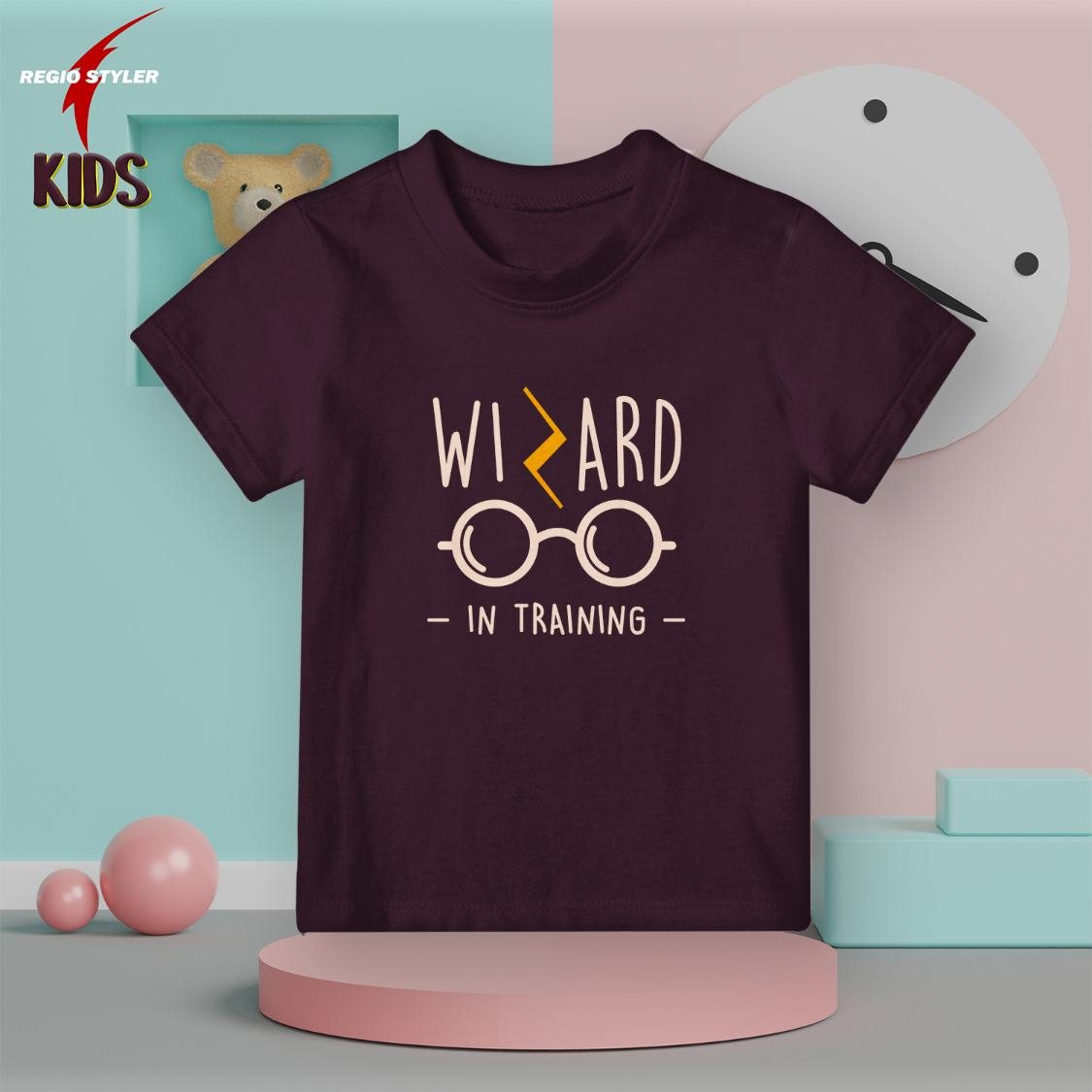 wizard kids violet t-shirt harry potter theme t-shirt