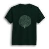 Tree theme bottle green t-shirt for men