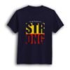 Stay strong navy half sleeve men t-shirt