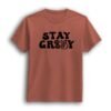 Stay groovy peach orange t-shirt