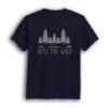 Into the wild navy half sleeve men t-shirt