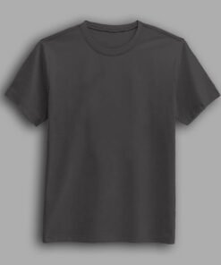 Ash color round neck half sleeve t-shirt