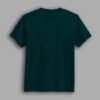 Petrol green color round neck half sleeve t-shirt