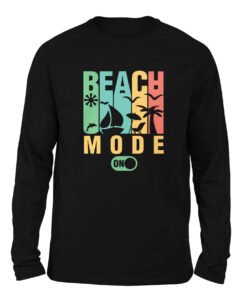 Beach Mode Black color full sleeve t-shirt (Copy)