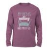 My Bed is calling Mauve color Full sleeve t-shirt