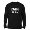 man with plan Black color full sleeve t-shirt