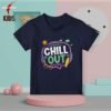 Chill Out kids navy t-shirt