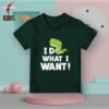 I do what i want Dinosaur kids bottle green t-shirt