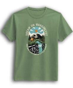 Dream on wanderlust Gray Lemon color t-shirt