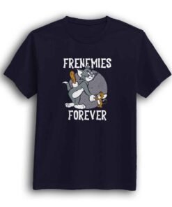 Frenemies Forever navy half sleeve men t-shirt