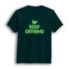 Keep Growing petrol color t-shirt