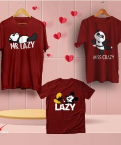 Lazy Crazy family matching t shirt
