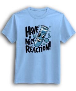 Nice Reaction Sky Blue half sleeve t-shirt