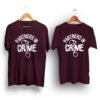 Partners in crime purple couple t-shirt