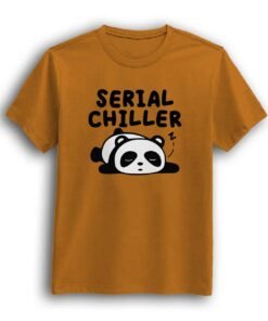 Serial Chiller mustered yellow men t-shirt