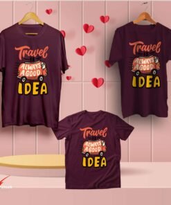 Travel Buddies family matching t shirt