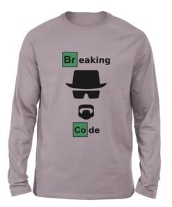 Breaking Code Gray Lilac Full Sleeve t-shirt
