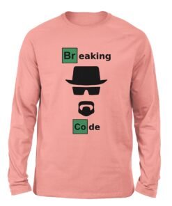 Breaking Code Pink color long sleeve t-shirt