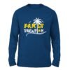 Family Vacation Royal Blue color full sleeve t-shirt