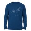 Fly High Royal Blue color full sleeve t-shirt