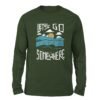 Let's Go Somewhere Olive color full sleeve t-shirt