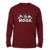 Mood Micky Mouse Maroon color full sleeve t-shirt