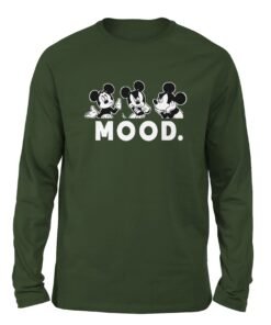 Mood Micky Mouse Olive color full sleeve t-shirt