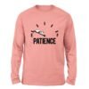 Patience Pink color long sleeve t-shirt