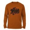 We Rise by lifting others Burnt orange color full sleeve t-shirt